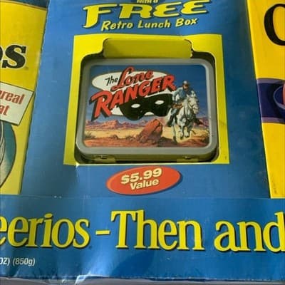 Cheerios Cereal Box Cut Outs Lone Ranger Rides Again Mask Set Of Two - Thumbnail 3