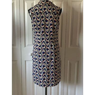 Cabi Women's Sleeveless Heart Print Shirt Dress Size S Multicolor - Thumbnail 5