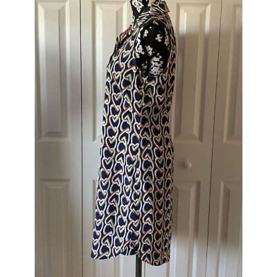 Cabi Women's Sleeveless Heart Print Shirt Dress Size S Multicolor - Thumbnail 3