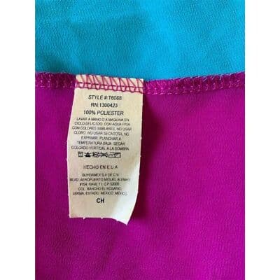 Shasa Women's Sleeveless Colorblock Top Size S Multicolor - Thumbnail 11