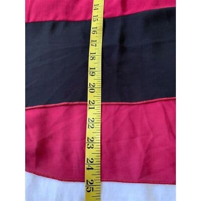 Sleeveless Colorblock Top Red Black Cream M - Thumbnail 10