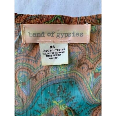 Camilla Women's XS Paisley Boho Sheer Long Sleeve Short Dress Multicolor - Thumbnail 3