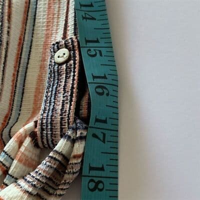 Cure Women's XL Multicolor Striped 3/4 Sleeve Blouse Casual - Thumbnail 7