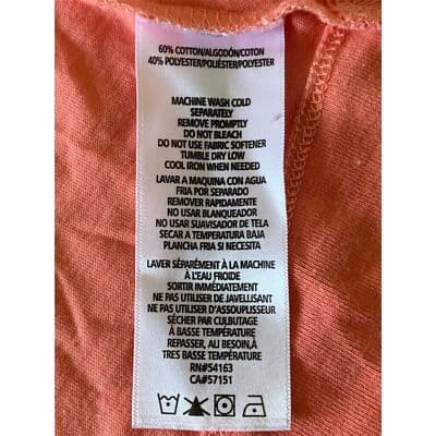 Calvin Klein Women's 3/4 Sleeve Coral Blouse Size XL Casual Spring - Thumbnail 4