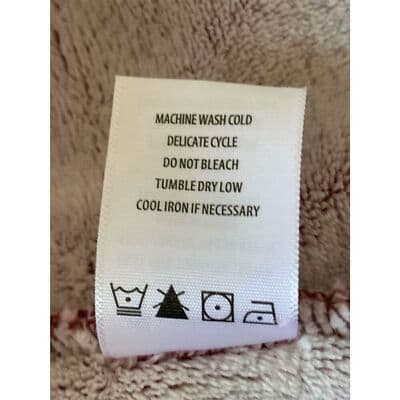 Member's Mark Women's Cozy Plush Pullover Hoodie Wine/Cream Size S - Thumbnail 9