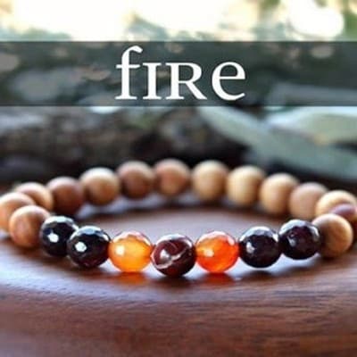 SMALL Set of 4 Anti Stress Anxiety Crystal Bracelet, Gemstone Yoga Bracelet - Thumbnail 9