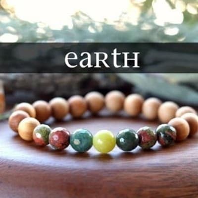 SMALL Set of 4 Anti Stress Anxiety Crystal Bracelet, Gemstone Yoga Bracelet - Thumbnail 6