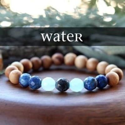 SMALL Set of 4 Anti Stress Anxiety Crystal Bracelet, Gemstone Yoga Bracelet - Thumbnail 5