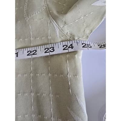 Tommy Bahama Mens Tan Floral Jacquard Silk Blend Short Sleeve Camp Shirt XL - Thumbnail 7