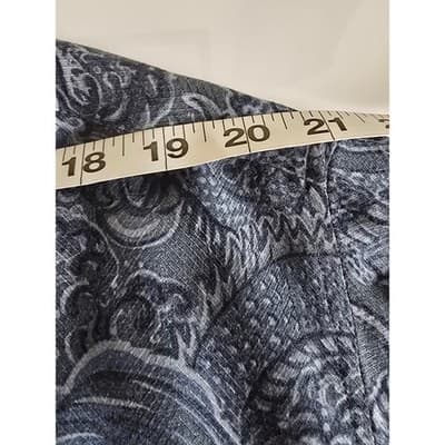 Batik Bay Mens 2XB Blue Dragon Print Rayon Short Sleeve Button Down Shirt - Thumbnail 5