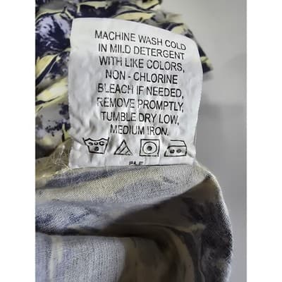 Columbia Sportswear Marlin Fish Print Shirt Mens XL Blue Yellow Cotton AM7604 - Thumbnail 5