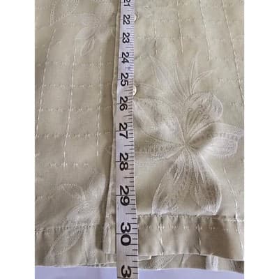 Tommy Bahama Mens Tan Floral Jacquard Silk Blend Short Sleeve Camp Shirt XL - Thumbnail 8