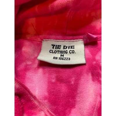 Tie Dye Clothing Co Pink Softball Rocks Graphic Hoodie Sweatshirt Medium - Thumbnail 4