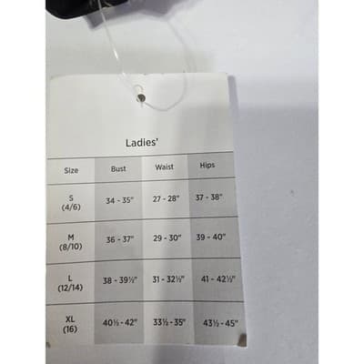 Bobbie Brooks Ladies Small Black Floral Mesh Sleeveless Blouse Pink Yellow Roses - Thumbnail 8