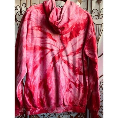 Tie Dye Clothing Co Pink Softball Rocks Graphic Hoodie Sweatshirt Medium - Thumbnail 3