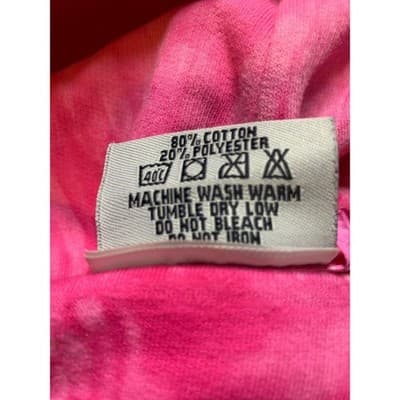 Tie Dye Clothing Co Pink Softball Rocks Graphic Hoodie Sweatshirt Medium - Thumbnail 5