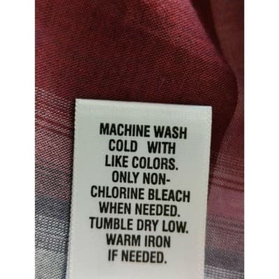 Sonoma Life + Style Plaid Men's Shirt Button Up Long Sleeve Burnt Red Size XXL - Thumbnail 10