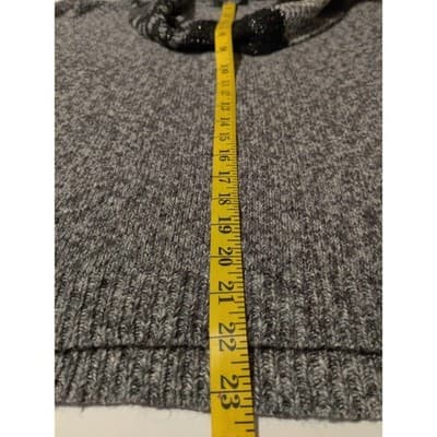 Style & Co Women Cowl Neck Waffle Pullover Sweater Petite Gray Size PM - Thumbnail 9