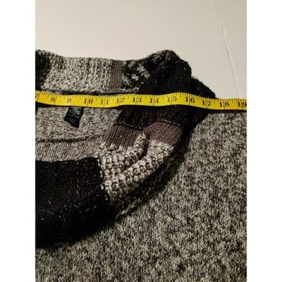 Style & Co Women Cowl Neck Waffle Pullover Sweater Petite Gray Size PM - Thumbnail 6