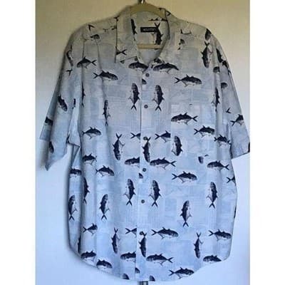 Men's Puritan Short Sleeve Button Front 2XL - Image 1