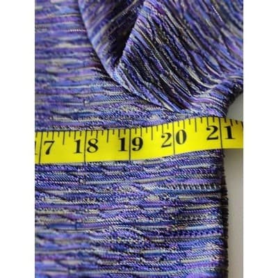 Allison Daley Womens Short Sleeve Round Neck Top Purple Polyester Size Medium - Thumbnail 6