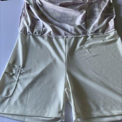 Purple Floral Athletic Skort with Built-in Shorts and Pockets - Thumbnail 8