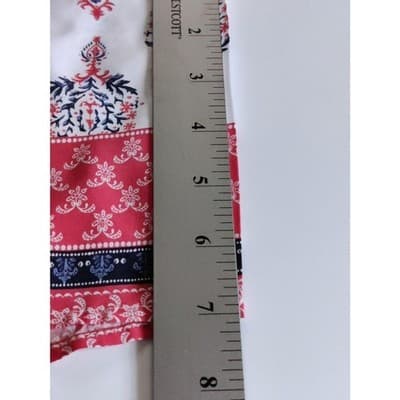 Women's Short Sleeve Top St John's Bay Size PM RN#93677 Laced v-neck - Thumbnail 7