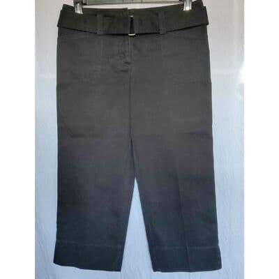 Ann Taylor LOFT Women Black Pants Cropped Capri Pants 8 - Thumbnail 3