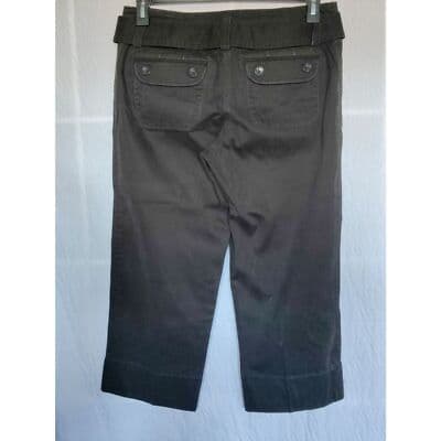 Ann Taylor LOFT Women Black Pants Cropped Capri Pants 8 - Thumbnail 9