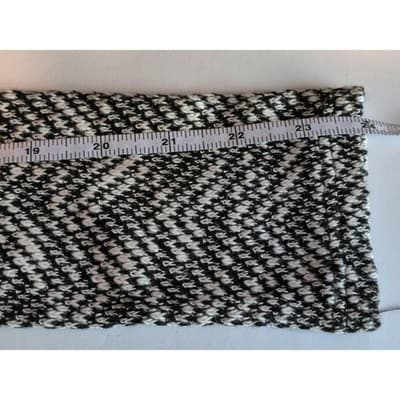 Sage Knit Womens Sweater Dress Long Sleeve Black/White Regtangle Striped Size M - Thumbnail 8