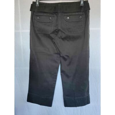 Ann Taylor LOFT Women Black Pants Cropped Capri Pants 8 - Thumbnail 2