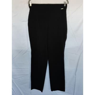 Tahari Skinny Pull-on Dress Pants Womens Black Size M - Thumbnail 4