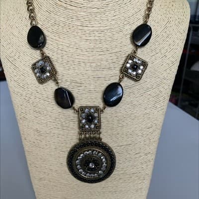 Vintage Statement necklace 18” - Thumbnail 2