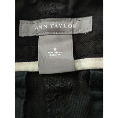 Ann Taylor LOFT Women Black Pants Cropped Capri Pants 8 - Thumbnail 4
