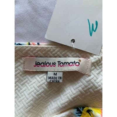 Jealous Tomato Women's A-Line Skirt M Multicolor Geometric Knee Length - Thumbnail 10