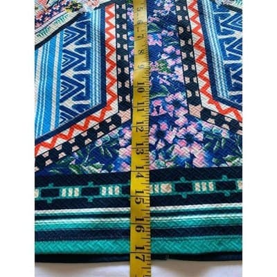 Jealous Tomato Women's A-Line Skirt M Multicolor Geometric Knee Length - Thumbnail 7