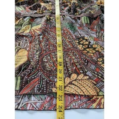 Xhilaration Floral Long Sleeve Scoop Neck Top Blouse Women Size Large - Thumbnail 11