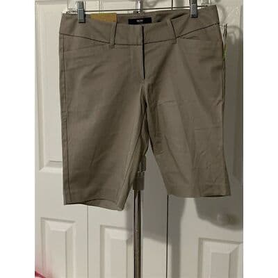 VTG. Mossimo Women's Size 4 Shorts Beige Flat Front Casual Summer - Thumbnail 5