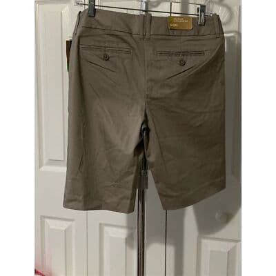 VTG. Mossimo Women's Size 4 Shorts Beige Flat Front Casual Summer - Thumbnail 4