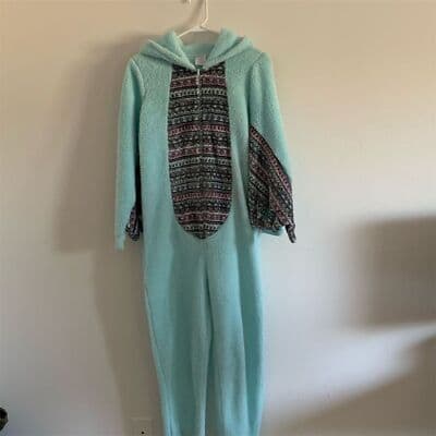 Secret Treasures Women's XS Mint Green Owl Fleece Pajama Costume - Image 1