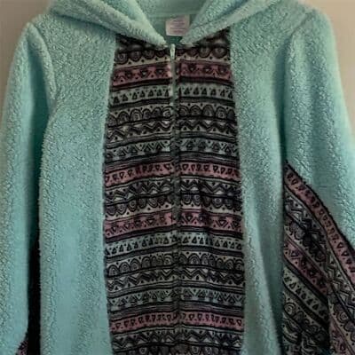 Secret Treasures Women's XS Mint Green Owl Fleece Pajama Costume - Thumbnail 2