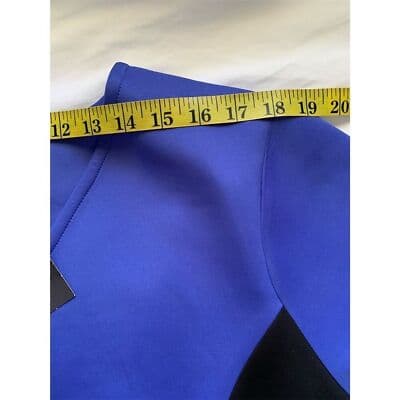 Metaphor Women's Plus 3X Blue Colorblock Knee Length Dress Casual - Thumbnail 8