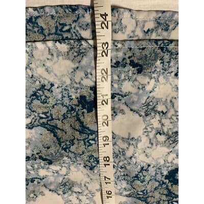 Forever21 Women's Blue Geometric Long Sleeve Blouse Top Size M Casual - Thumbnail 10