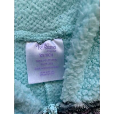 Secret Treasures Women's XS Mint Green Owl Fleece Pajama Costume - Thumbnail 6