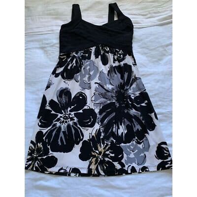 Sweet Storm Women's S Black Floral Sleeveless Short Dress Party Cocktail - Thumbnail 6