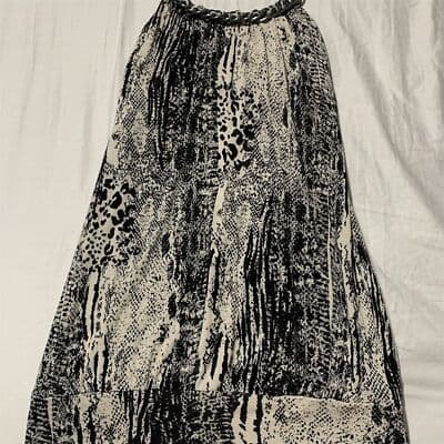 Los Angeles Guess Women's M Black Animal Print Top Casual - Thumbnail 3