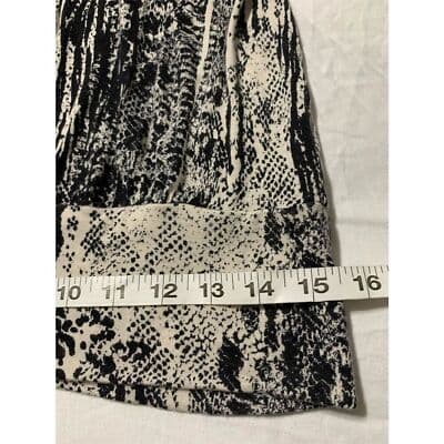 Los Angeles Guess Women's M Black Animal Print Top Casual - Thumbnail 4