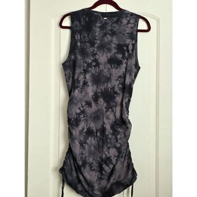 PINK Victoria's Secret Tie Dye Ruched Drawstring Sleeveless Mini Dress XL - Thumbnail 3