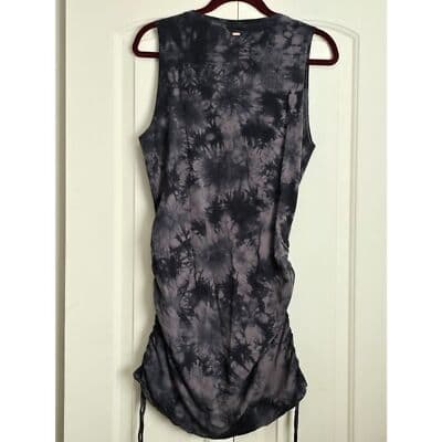 PINK Victoria's Secret Tie Dye Ruched Drawstring Sleeveless Mini Dress XL - Thumbnail 9