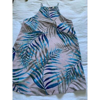 VTG. Tyche Women's S Boho Floral Sleeveless Dress - Thumbnail 6